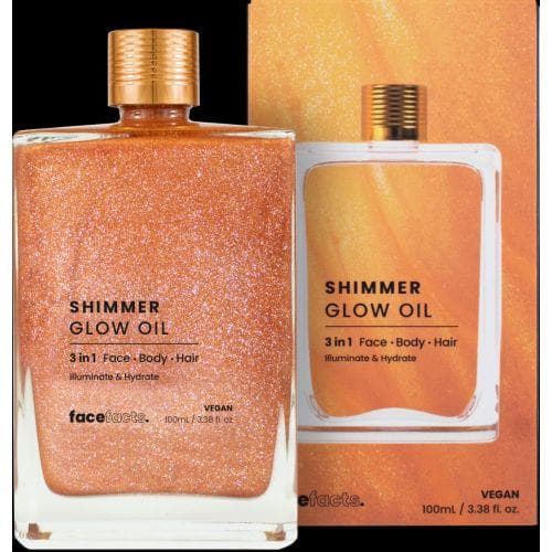Face Facts Shimmer Oil 3in1 For Face-Body-Hair 100ml