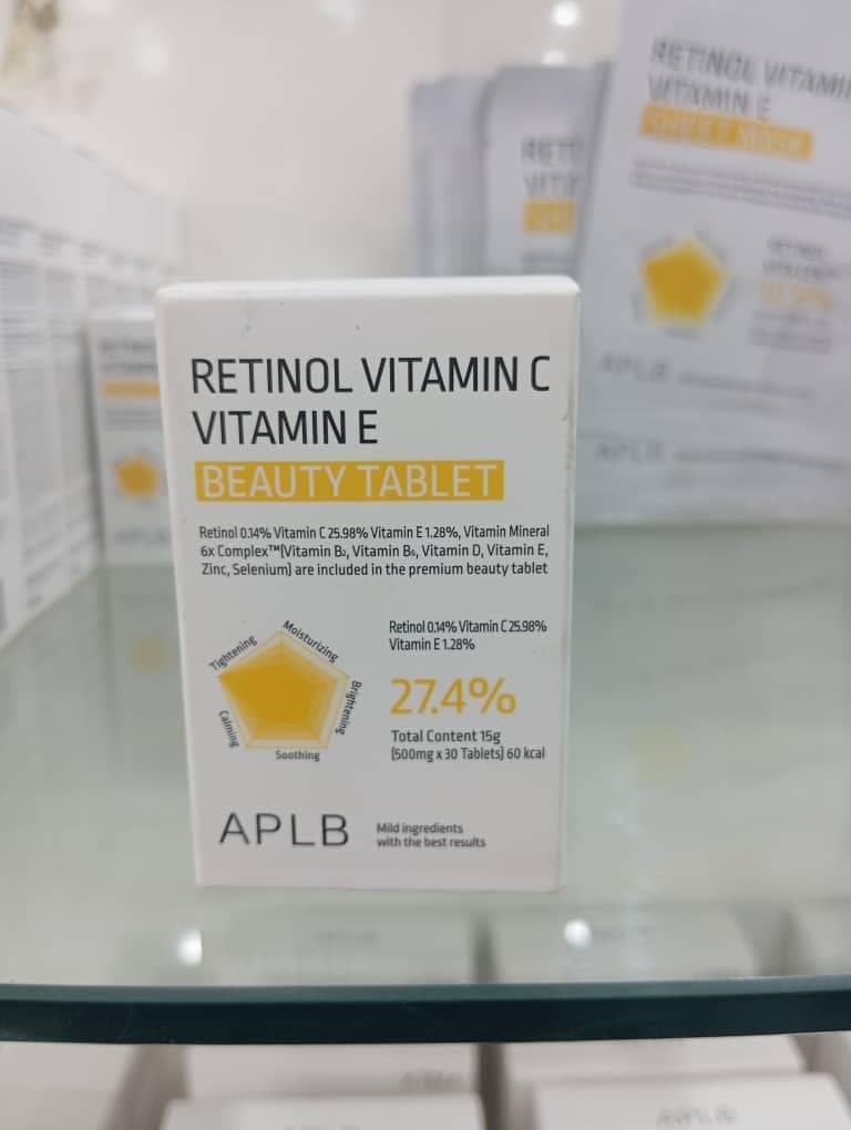 Retinol Vitamin C Vitamin E Beauty Tablet