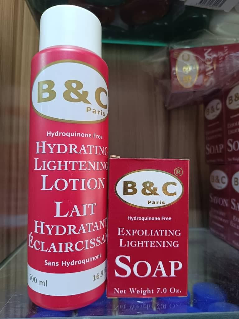B&C Hydrating lightening lotion set of (2)